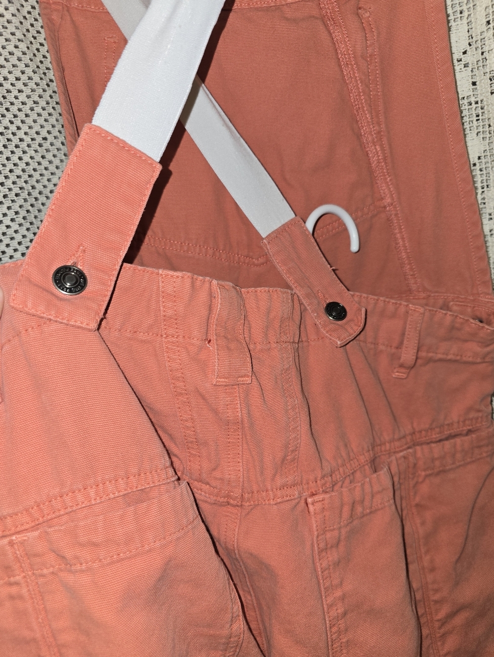 Free People Rayna Carpenter Overalls Burnt Orange Coveralls Denim Jumper, Medium - Picture 10 of 15